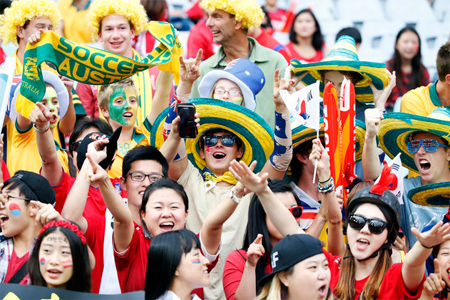 جماهير منتخبي أستراليا وكوريا الجنوبية