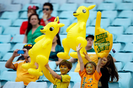 جمهور الكنغر الأسترالي بطل آسيا 2015