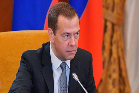 Russian Prime Minister Dmitry Medvedev