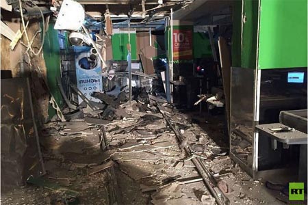 تفجير عبوة ناسفة في مركز تجاري بسان بطرسبورغ