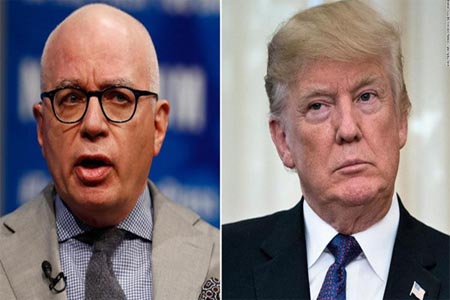 الرئيس دونالد ترمب والكاتب مايكل وولف