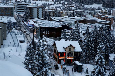 A general view shows the congress center of the annual meeting of the World Economic Forum (WEF) in Davos, Switzerland.
