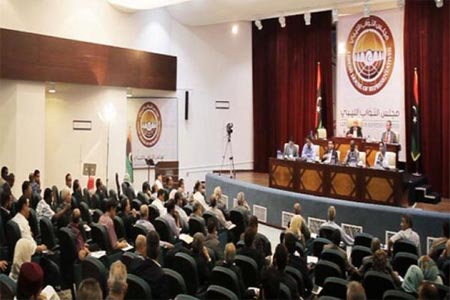 اجتماع سابق لمجلس النواب في طبرق شرقي ليبيا