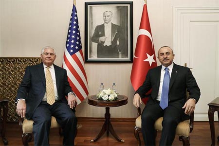 وزيرا خارجية تركيا واميركا في أنقرة