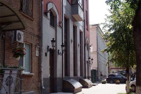 مبنى الممثلية الروسية "روس للتعاون" في كييف