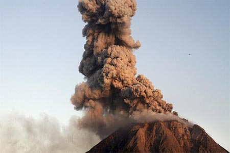 Mount Sinabung volcano