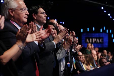 الحاضرين في ايباك اثنائ خطاب هايلي