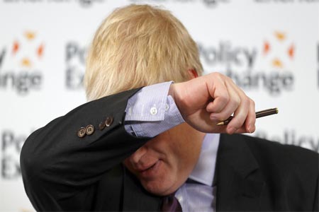 Britain's Foreign Secretary Boris Johnson