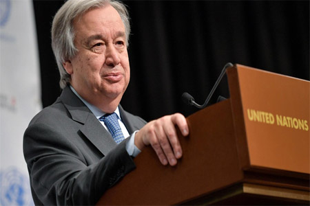 UN Secretary General Antonio Guterres voiced concernover the “impasse” on Syria.