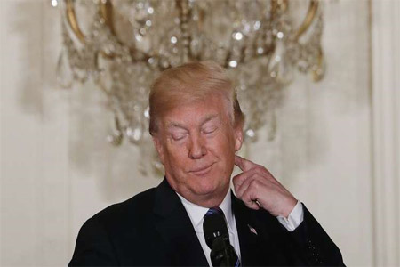 الرئيس الأمريكي، دونالد ترامب