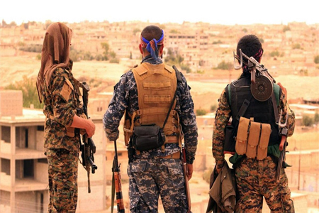 Fighters from the SDF