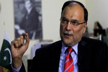 Ahsan Iqbal Pakistan’s interior minister.