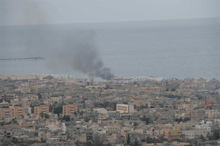 LNA forces used multiple light, medium and heavy weapons, amid fierce clashes on the city streets, to regain control of Derna.