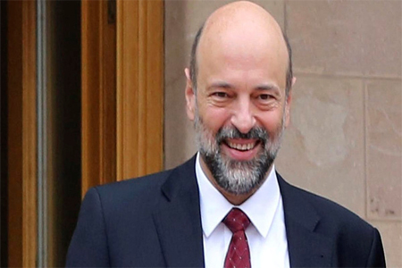 Omar al Razzaz in Amman on April 10, 2018.