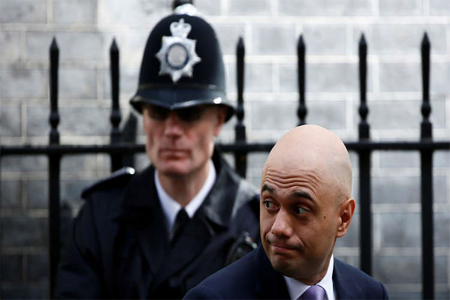 ساجد جاويد وزير الداخلية البريطاني