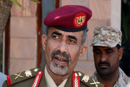 General Mahmoud al-Subaihi, who had been placed under house arrest by Houthis when they seized Sanaa on Feb. 6, fled to Aden on Saturday. (File photo: EPA)
