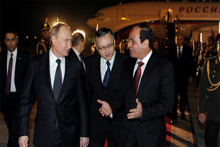 Russia was Sisi’s first visit to a foreign country since he was sworn in as president in June after a landslide victory at the polls. (File photo: Reuters)