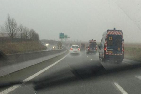 Police are reportedly chasing the two suspects who are said to be holding several people hostage. (Reuters)