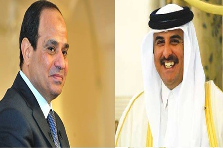 الامير تميم والرئيس السيسي