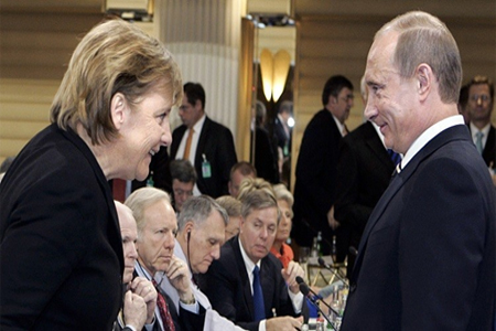 الرئيس الروسي فلاديمير بوتين خلال مؤتمر ميوتيخ 2007