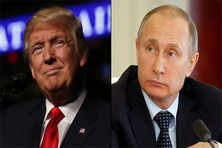 U.S. President-elect Donald Trump and Russian President Vladimir