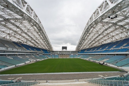 ملعب "فيشت الأولمبي" في مدينة سوتشي