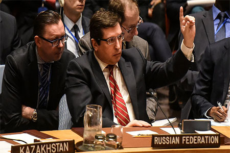 Russian Deputy Ambassador to the United Nations Vladimir Safronkov